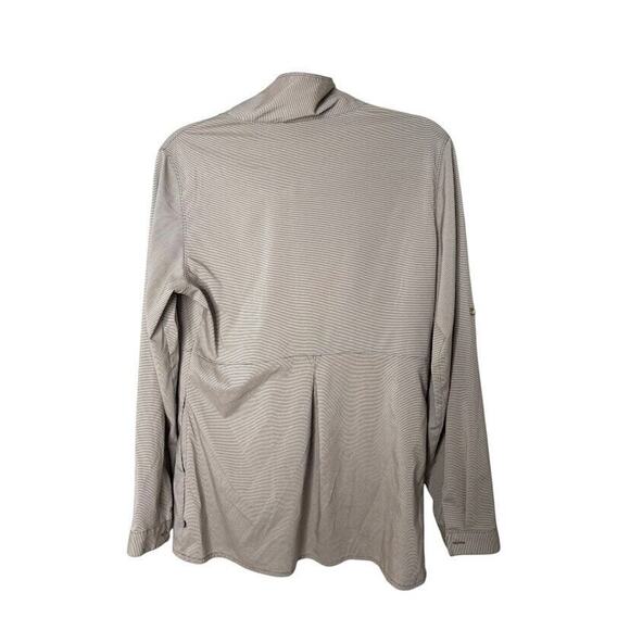 Mountain Hardwear Citypass Popover Shirt Womens Medium Brown Cream Tunic Outdoor - Picture 6 of 11